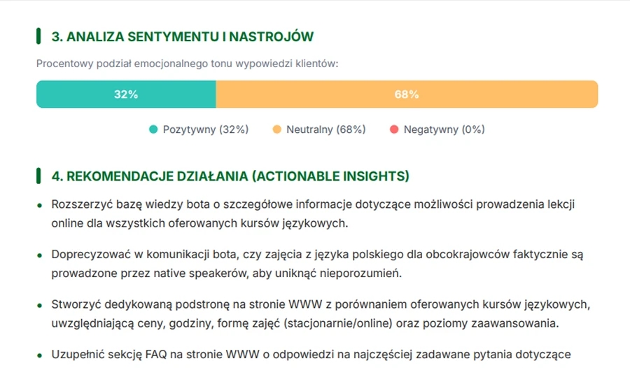 Generowanie raportów biznesowych